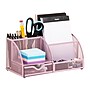 Staples 7-Compartment Metal Mesh Desk Organizer, Dusty Pink (ST63824)~#|#~EA8ED391-D832-479D-A609085D42672CE7_sc7