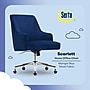 Serta Scarlett Ergonomic Velvet Swivel Computer and Desk Chair, Midnight Blue (CCHR10011C)~#|#~EA903B40-C1B4-48DD-830606627210187F_sc7