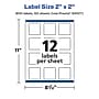 Avery Laser/Inkjet Square Durable Waterproof Labels, 2" x 2", White, 600 Labels (94107)~#|#~EA90BB90-A1A8-47EB-9764C82EC66EE3B4_sc7