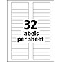 Avery TrueBlock Laser Durable ID Labels, 5/8" x 3", White, 1,600 Labels/Box (6577)~#|#~EA9294B1-B63A-474E-9447F5402267E821_sc7
