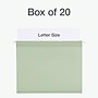 Pendaflex Reinforced Hanging File Folder, 3-Tab, Letter, Sage green, 20/Box (1009463)~#|#~EA970CDE-DF0F-447E-9A482D97874C4CCC_sc7
