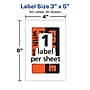 Avery "Fragile Handle with Care" Shipping Labels, Black/Neon Red, 3" x 5", 40/Pack (5283)~#|#~EAA1EAB4-A957-4F13-8D40E1BF3845E519_sc7