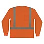 Ergodyne GloWear 8284 High Visibility Long Sleeve T-Shirt, ANSI Type R Class 2, Orange, X-Large (21915)~#|#~EAAA730F-F3EB-41D6-84D21AC1CA6166FD_sc7