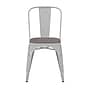 Flash Furniture Perry Indoor-Outdoor Stackable Chair, White with Gray Seat (CH31230WHPL1G)~#|#~EAAAE992-1A15-4720-89845586EFC8FD14_sc7