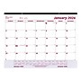 2026 Brownline Classic 22" x 17" Monthly Desk Pad Calendar, Burgundy/White (C1731V)~#|#~EAAD253D-6544-4A03-ABE5DE59B2DD292F_sc7