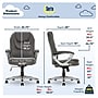 Serta Amplify Ergonomic Faux Leather Swivel Executive Chair, Light Gray (43673C)~#|#~EAAF1533-0196-435B-B5AC63EA38FF50D3_sc7