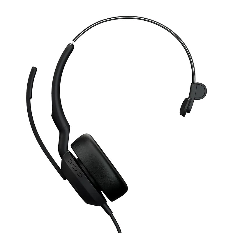 Jabra Evolve2 50 USB-C/A Active Noise Cancellation Mono Headset, UC Certified (25069-889-899) image 1