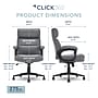 Click365 Classic Ergonomic Bonded Leather Swivel Executive Chair, Gray (CCHR10022D)~#|#~EAB21A70-BA48-4158-906E00C536CFDBCB_sc7