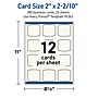 Avery Arched Square Business Cards, Matte Ivory, 300/Pack (19479399025)~#|#~EAB22AC5-FFCC-4448-98DC26FFCA8BBDF0_sc7