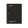 Staples 1-Subject Notebook, 8" x 10.5", College Ruled, 70 Sheets, Black, 3/Pack (ST58373C)~#|#~EAB6AB57-9745-4123-8DF9E68F9A30352B_sc7