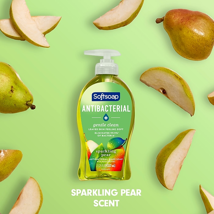 Softsoap Antibacterial Liquid Hand Soap, Sparkling Pear Scent