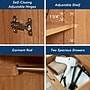 Sauder Select 71"H Storage Armoire with 4 Shelves, 2-Drawers, Highland Oak (420063)~#|#~EAB7ACB8-1AEF-4FE7-83BD8E916AE6805E_sc7
