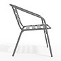 Flash Furniture Metal Restaurant Stack Chair with Aluminum Slats, Silver (TLH-017C-GG)~#|#~EABA4992-CB1A-473C-A88B50B009BAF9B5_sc7