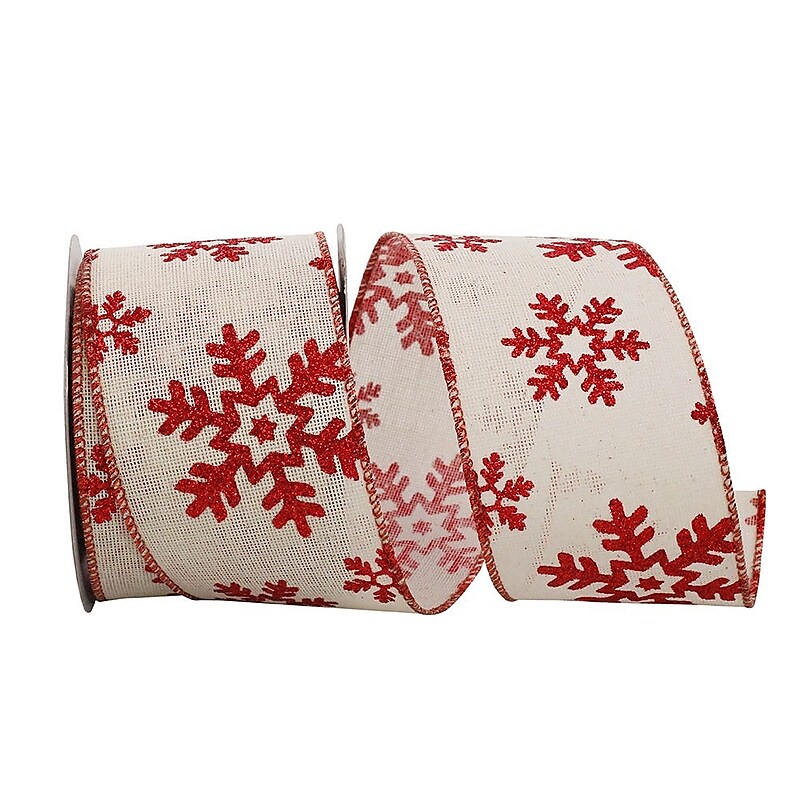 JAM Paper Ribbon, Cream White/Red (52640348424) image 1