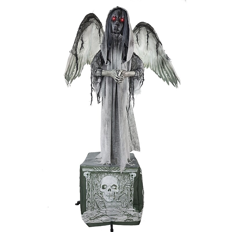 Haunted Hill Farm Lifesize Animatronic Haunted Angel Statue (HHSTATUE-1FLSA) image 1