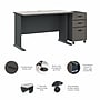 Bush Business Furniture Cubix 48W Desk with Mobile File Cabinet, Slate/White Spectrum (SRA025SLSU)~#|#~EAC22302-CD15-4943-B67622A13F7D58DC_sc7