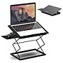 Uncaged Ergonomics CD4 16.25" x 12.25" Metal Laptop Stand, Black (CD4-b)~#|#~EAC672C3-8C25-4DED-872836E62C5EE4C9_sc7