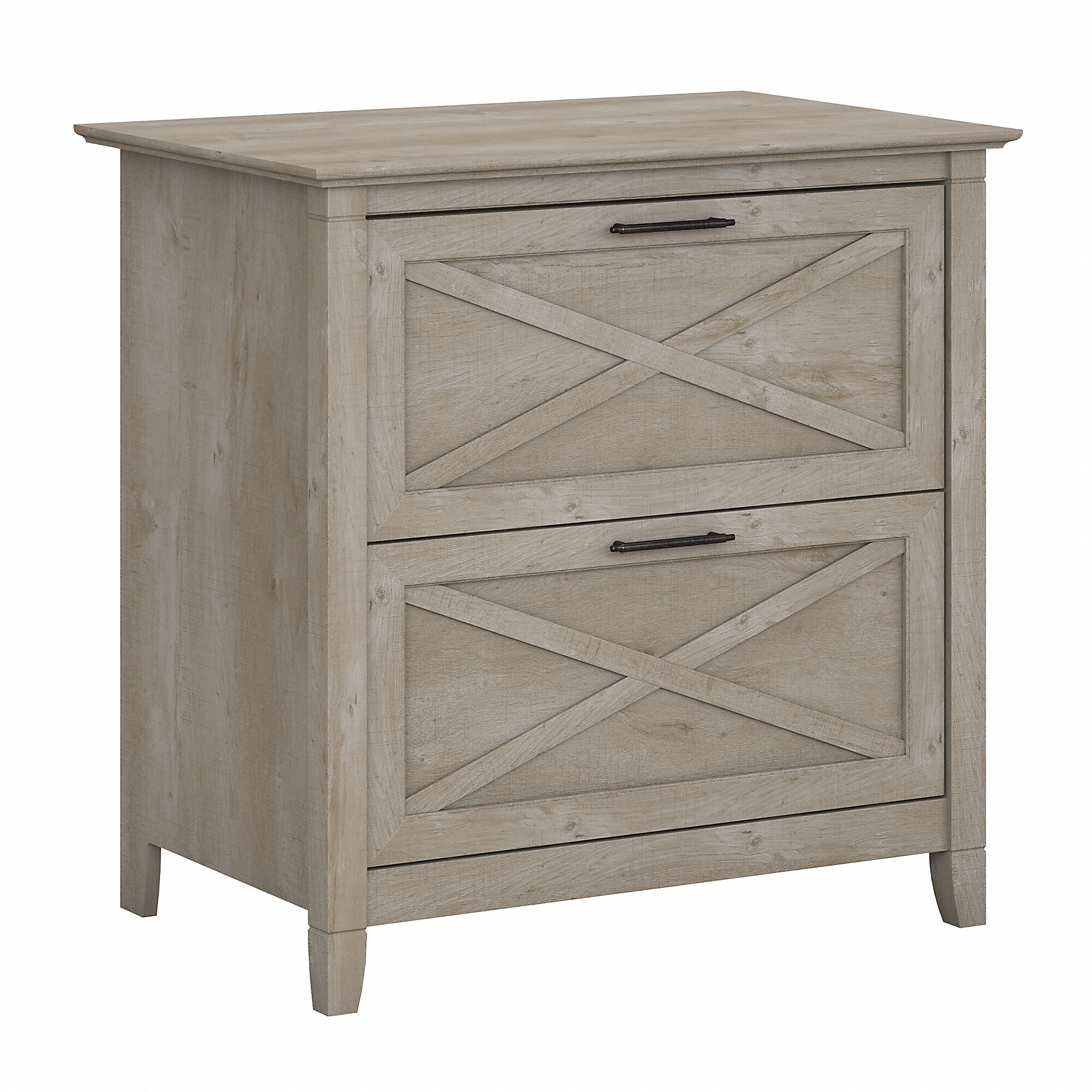 Bush Furniture Key West Lateral File, Washed Gray (KWF130WG-03) Sansujyuku sansujyuku.com