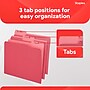 Staples File Folders, 1/3-Cut Tab, Letter Size, Red, 100/Box (ST224519-CC)~#|#~EAC79F4C-3482-4D66-9BF5730FACB3C939_sc7