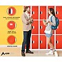 AdirOffice 72"H 3-Tier Red Storage Locker (ADI629-203-RED-DL)~#|#~EAC93A27-CEF7-4034-A06A8538C22C7290_sc7
