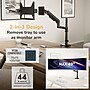 Mount-It! Laptop Desk Mount with Pole and Gas Spring Arm for 11.6" to 17.3" Laptops, Holds Up to 19.8 lbs., Black (MI-12006)~#|#~EACF9E33-25C4-4EA1-86720DB325847BB6_sc7