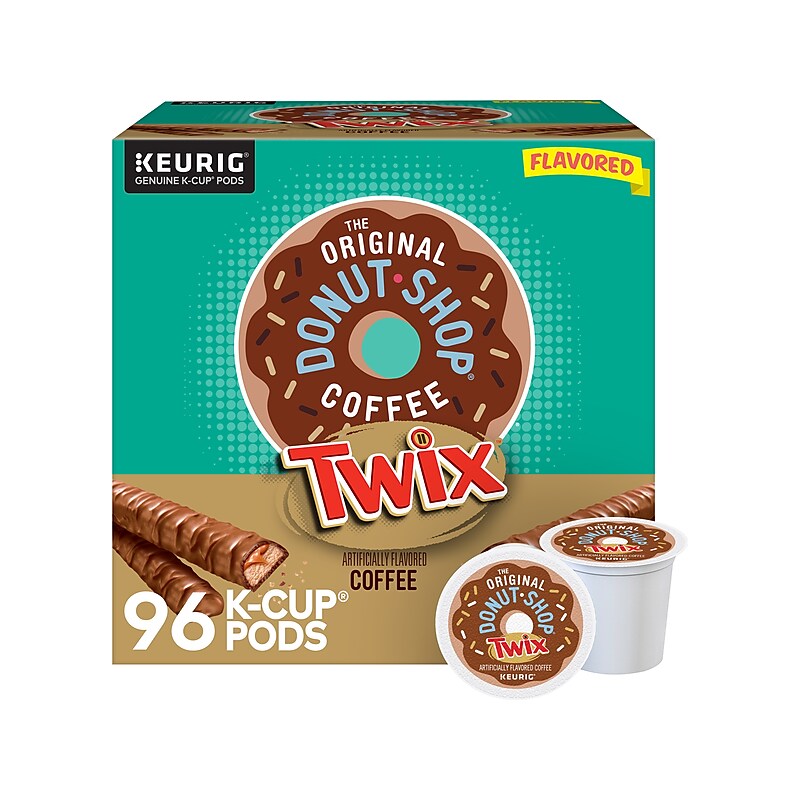 The Original Donut Shop Twix Coffee Keurig K-Cup Pods, Light Roast, 96/Box (5000368824CT) image 1
