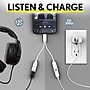 Delton 18EC Wired Earbuds & 2-in-1 USB-C Splitter Adapter Bundle, White (DWH18ECWHKT1)~#|#~EAD3D061-389D-4B6B-84F61B82DDDDB0F3_sc7
