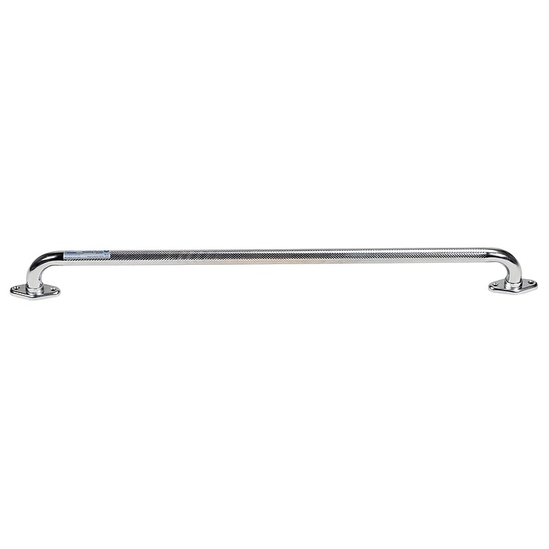 Dynarex Rotating Flange Knurled Grab Bar, 24" Inches, Chrome (10314) image 1