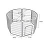 Iris 8-Panel Plastic Pet Playpen, Gray (598768)~#|#~EAD7E9CB-6985-4E0F-821130F0DB6FF687_sc7