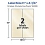Avery Pearlized Ivory Rectangle Multipurpose Labels, 11" x 4.25", Ivory, 50/Pack (94266)~#|#~EAD8130D-EC75-43FF-AC8BF1EA6012A498_sc7