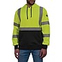 Ergodyne GloWear 8311BK High Visibility Long Sleeve Black Bottom Hooded Sweatshirt, ANSI Type R Class 3, Lime, 5X (22879)~#|#~EADC5527-1C12-49E3-9443D0408EFA5D07_sc7