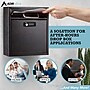 AdirOffice Medium Wall Mounted Drop Box Mailbox, Black (631-05-BLK-KC)~#|#~EADD1A79-3CCF-4342-B5863084C9CC8834_sc7