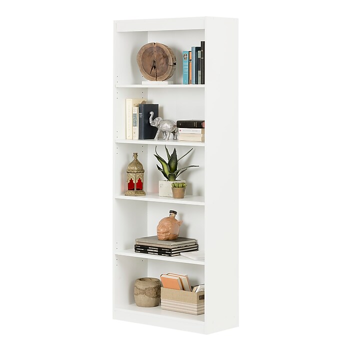 South Shore Axess 5-Shelf Bookcase, Pure White (7250768C) | Staples
