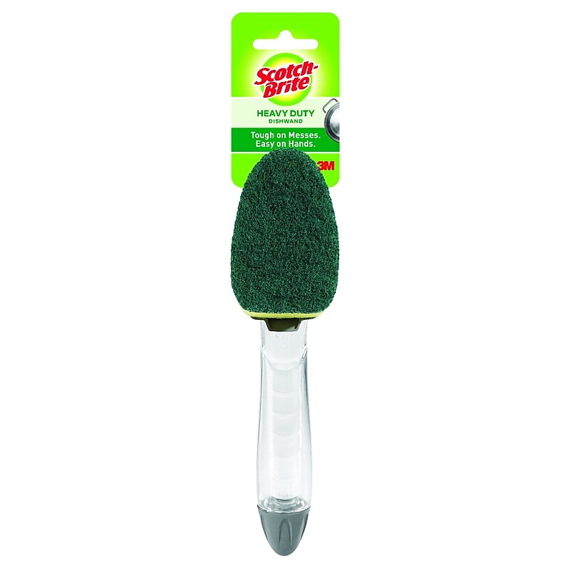 Scotch-Brite Heavy Duty Dishwand, Green/Yellow (650-4) image 1