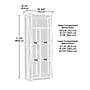 Sauder Select 71"H Storage Cabinet with 5 Shelves, White (443651)~#|#~EADF1D60-E9E3-47DC-83362137B887D01D_sc7