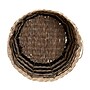 Household Essentials Cattail and Paper Pillar Basket with Integrated Handles, Natural/Black (HHML-6725)~#|#~EAE12E36-EB92-4F6C-BFC5D7258C0D4FD2_sc7