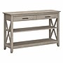 Bush Furniture Key West 47"W x 16"D Console Table with Drawers and Shelves, Washed Gray (KWT248WG-03)~#|#~EAE1862C-92BD-4A78-A69C23193A9EF4DF_sc7