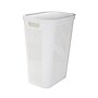 Mind Reader 15.85-Gallon Slim Laundry Hamper with Lid, Plastic, White, 2/Set (2HBIN60-WHT)~#|#~EAE1A43A-68A1-40BF-A1A56654360E725B_sc7