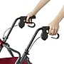 Medline Basic Steel Folding Rollator, Universal, Burgundy (MDS86850ESAR)~#|#~EAE2AF2A-EB1A-405B-9AF3D1ADCFA87E3A_sc7