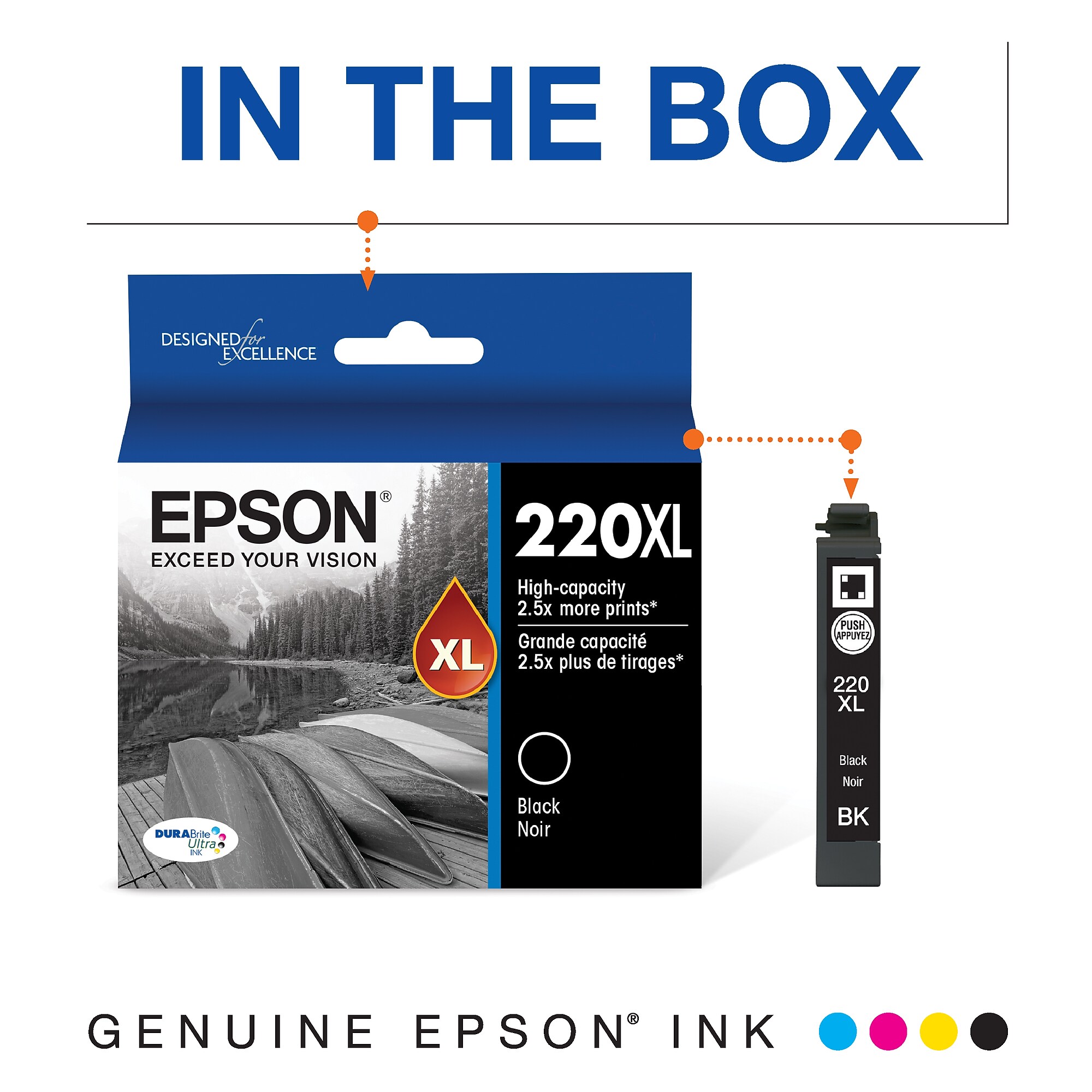 Epson T220XL Black High Yield Ink Cartridge   (T220XL120-S) Sansujyuku sansujyuku.com