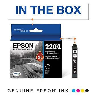 Epson T220XL Black High Yield Ink Cartridge (T220XL120-S)
