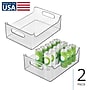 iDESIGN Small Stackable Plastic Storage Bin, Clear (27986M2)~#|#~EAE9B1C0-778C-4112-BD6C5D27CF1B4982_sc7