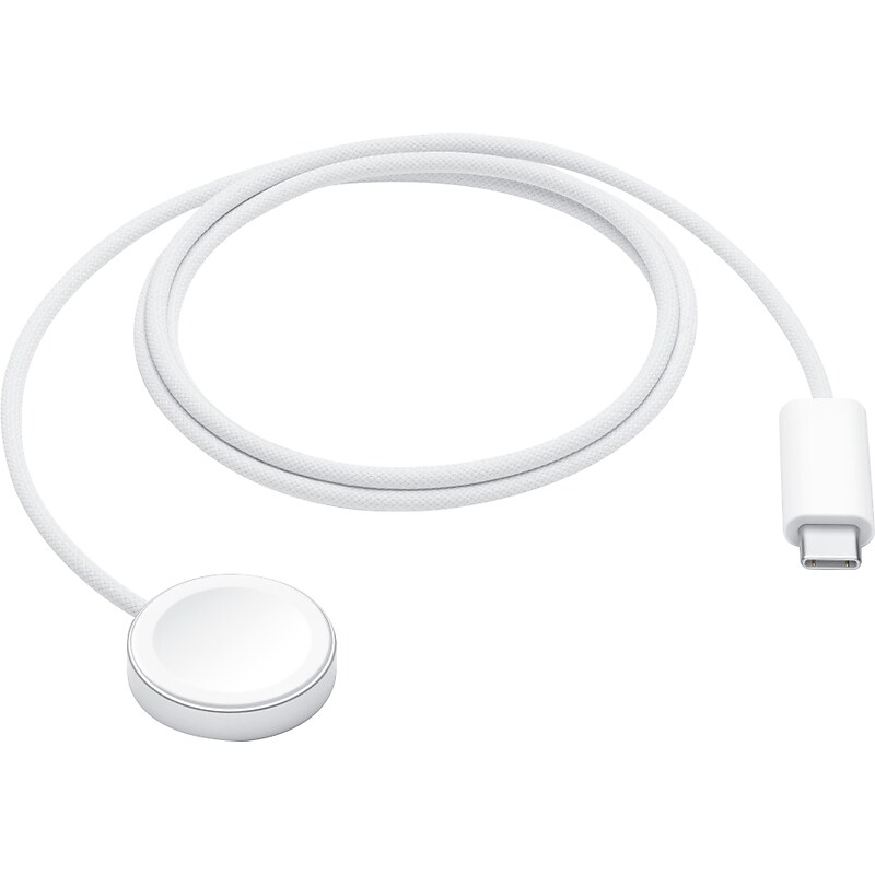Apple Magnetic Wireless to USB-C Charging Cable, 3.28 ft., White (MT0H3AM/A) image 1