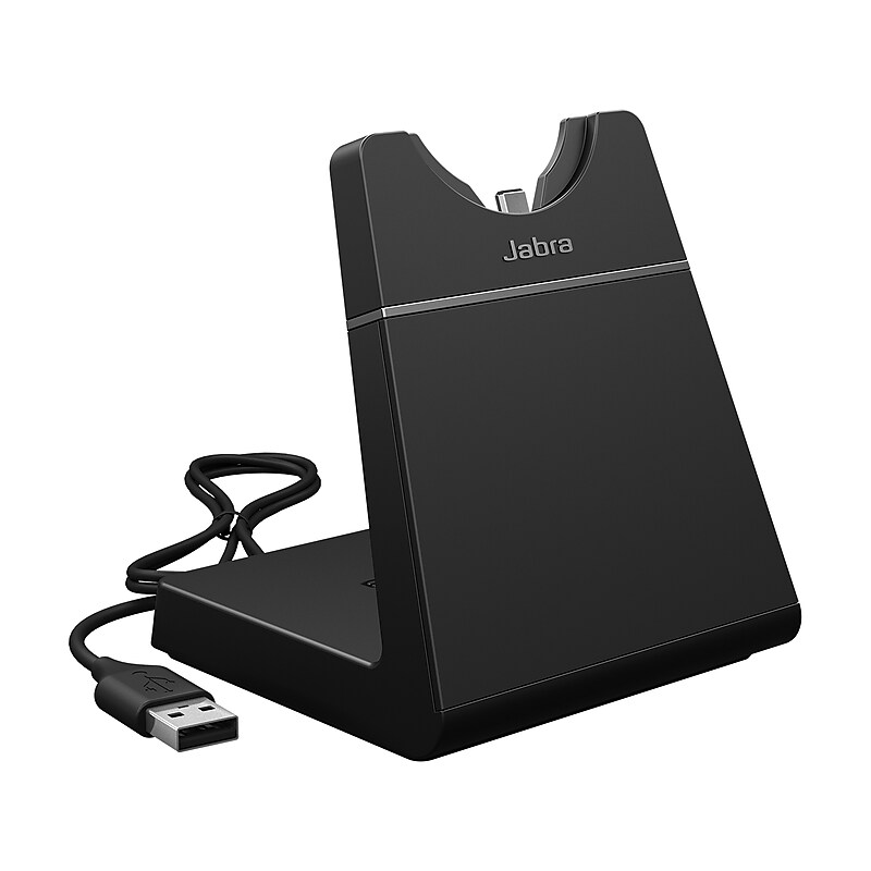 jabra Engage USB-A Charging Stand for Stereo/Mono Engage 55 Headsets, Black (14207-79) image 1