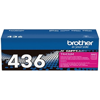 Brother TN-436 Magenta Extra High Yield Toner Cartridge, Print Up to 6,500 Pages (TN436M)