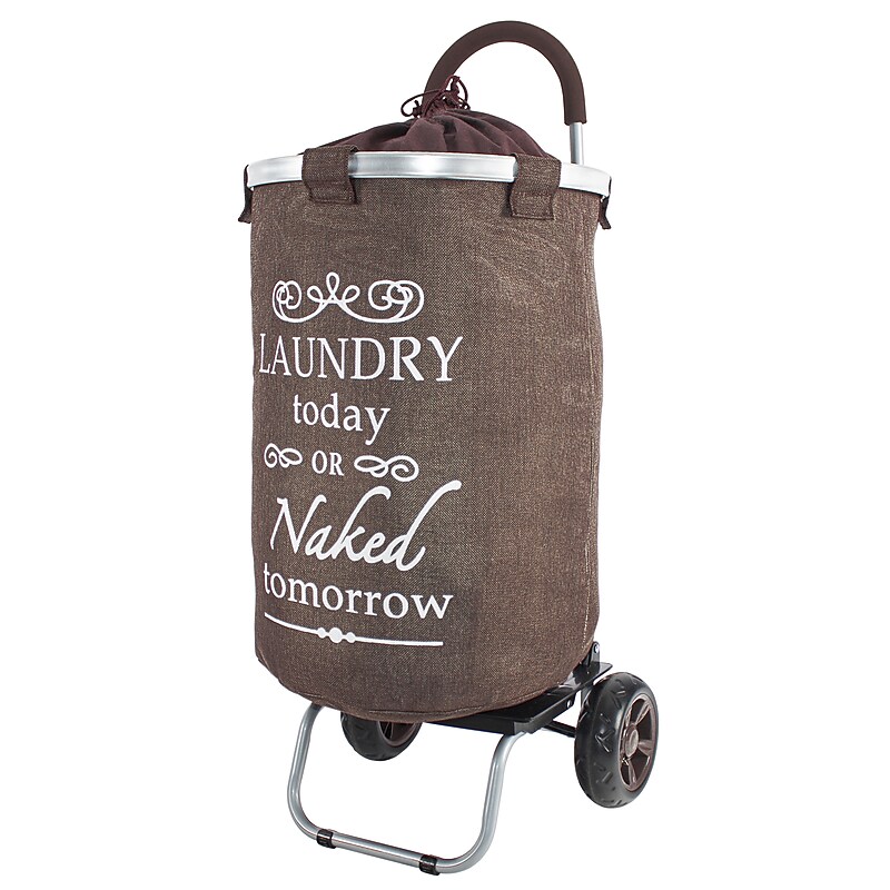 Dbest Laundry Trolley Dolly, Brown (01-563MB) image 1