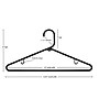 Nahanco Plastic Clothes Hangers, Black, 24/Pack (TBBHU)~#|#~EAF0459D-1507-481D-B22348307B884D1B_sc7