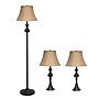 Lalia Home Homely 60"/26" Restoration Bronze Three-Piece Floor/Table Lamp Set with Bell Shades (LHS-1007-RZ)~#|#~EAF069D0-19E8-474E-BBF277E123E2792E_sc7