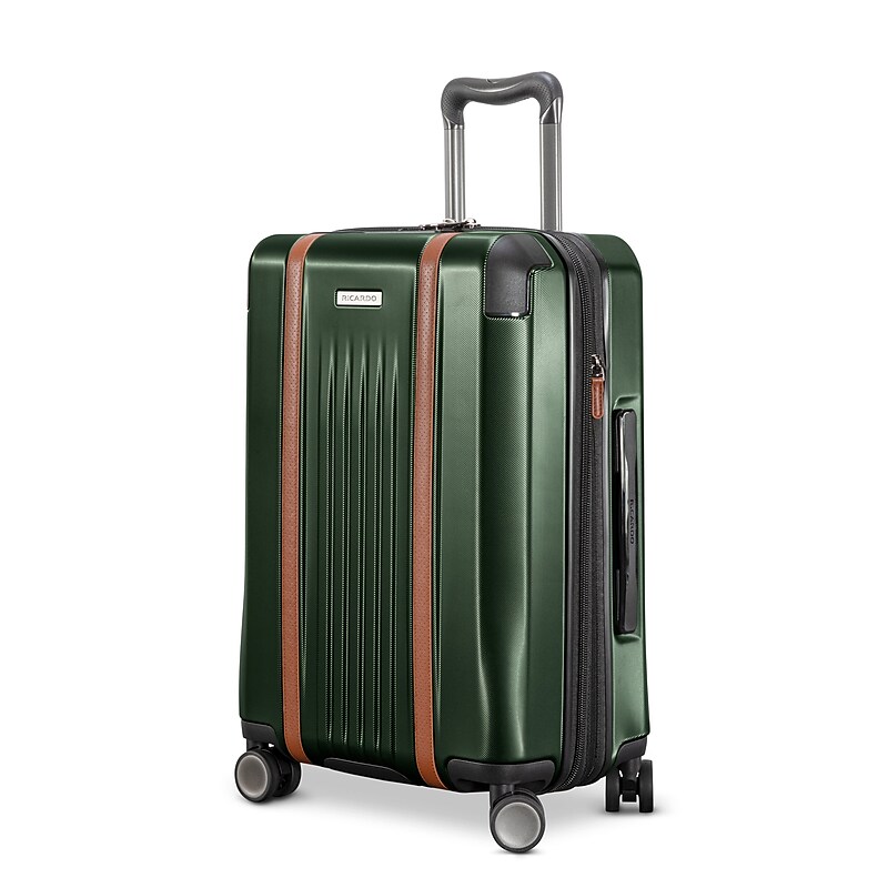 Ricardo Beverly Hills Montecito 2.0 21" Hardside Carry-On Suitcase, 8-Wheeled Spinner, Hunter Green  (124"21-385-4WB) image 1