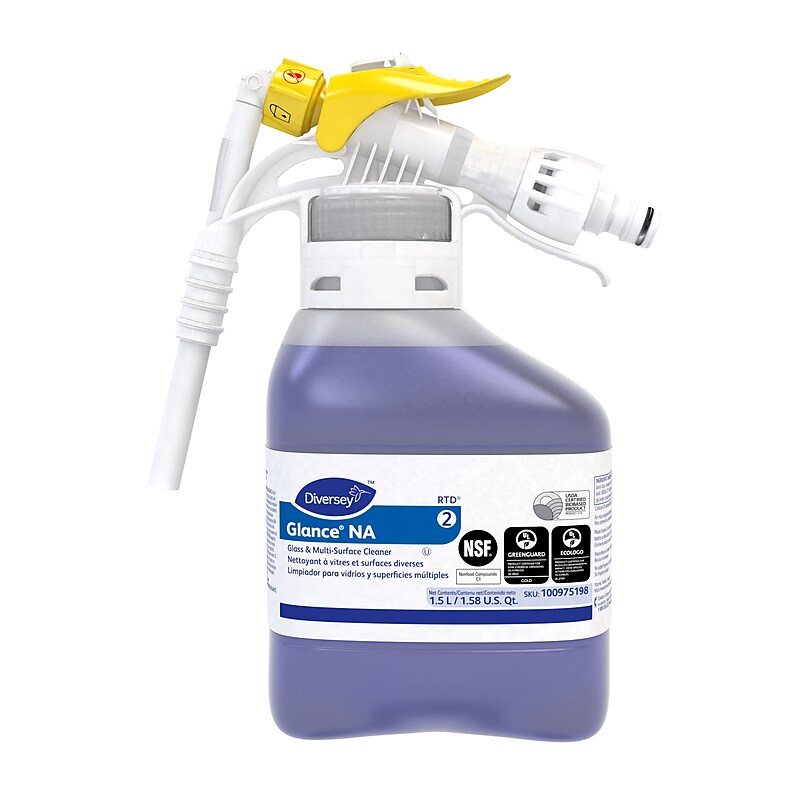 Diversey Glance NA Glass & Multi-Surface Cleaner, 1.5 L (100975198) image 1